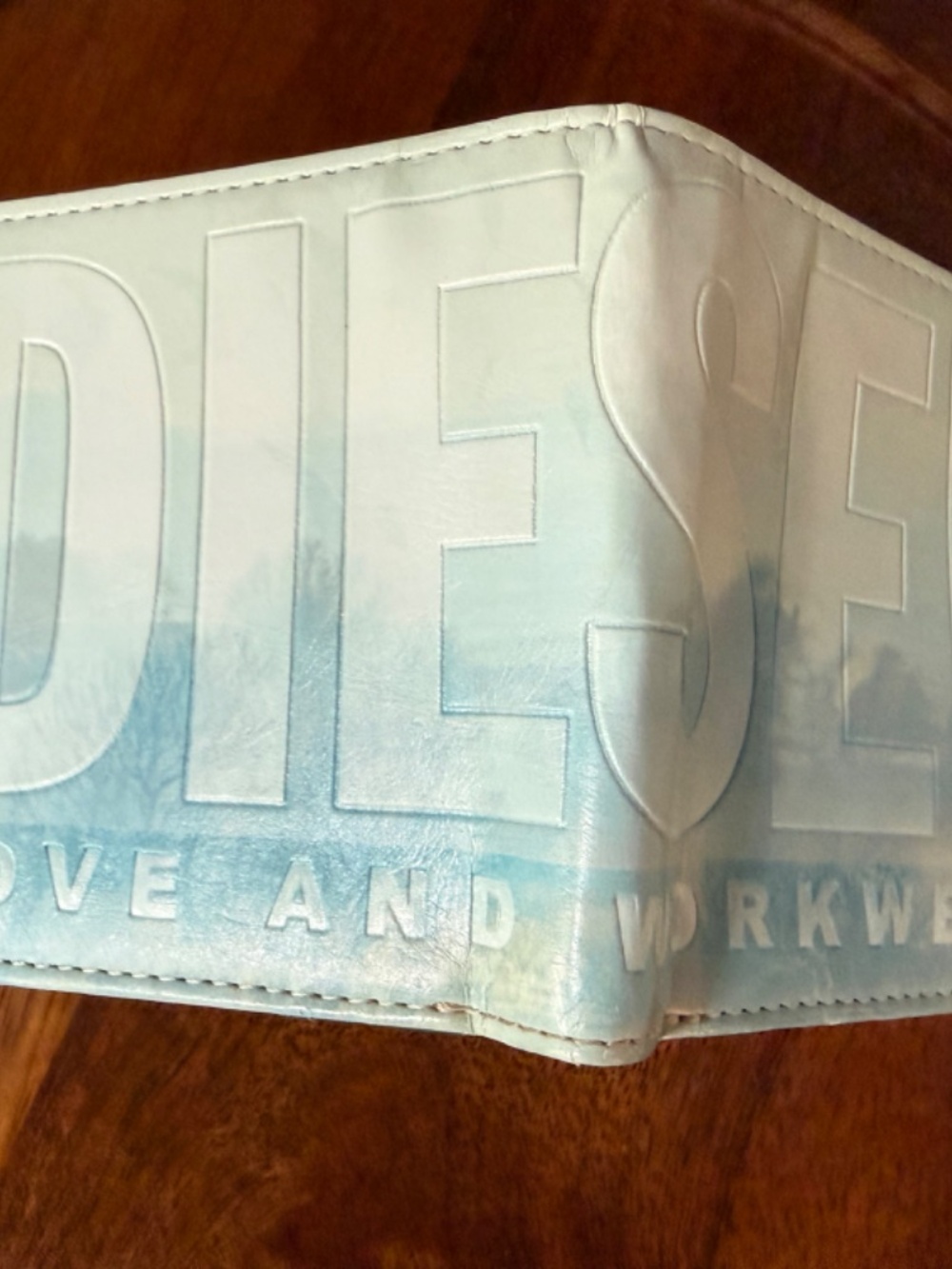 Vintage Y2K Diesel Love and Workwear 78 Graphic Bifold Wallet EXCELLENT - Picture 4 of 6
